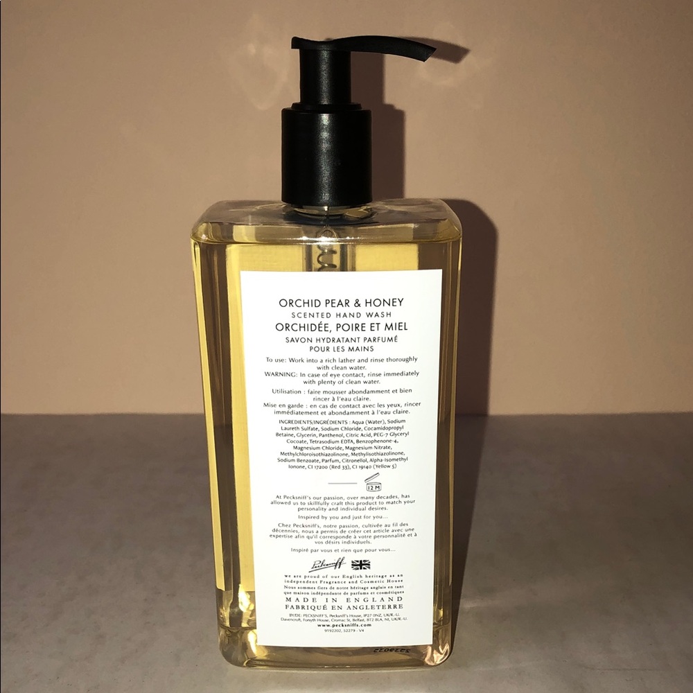 PECKSNIFFS Orchid, Pear & Honey Hand Wash New - Picture 3 of 6